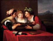 Angelica Kauffmann Three singers oil painting artist